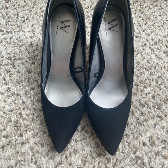 WORTHINGTON SUEDE WOMEN’S BLACK PUMPS SIZE 9 - Picture 5 of 14